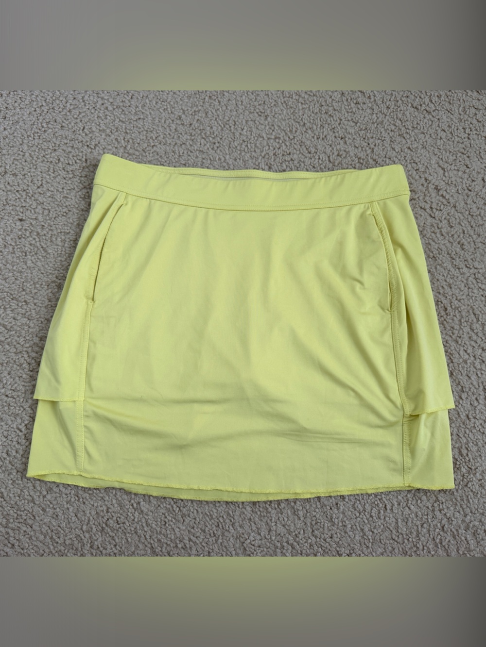Belyn Key Neon Yellow Athletic Skort